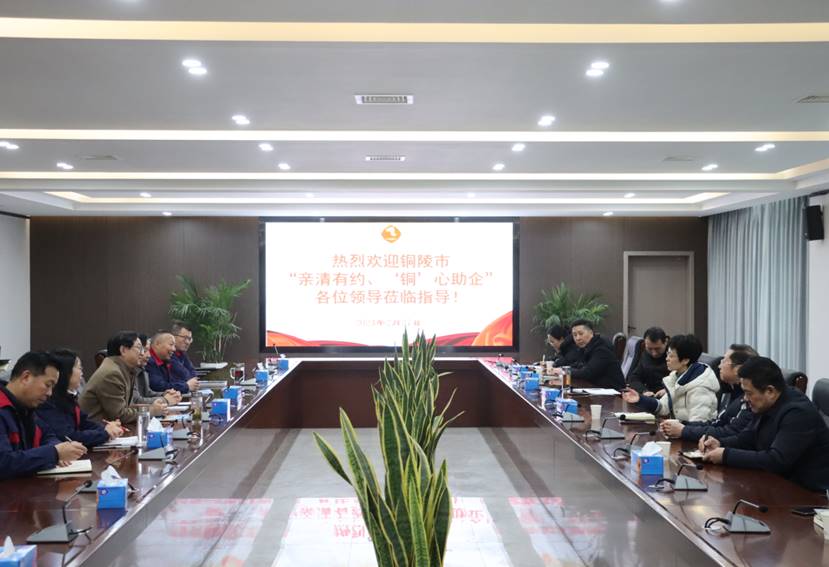 楊文萍到公司開展“親清有約、‘銅’心助企”走訪調(diào)研